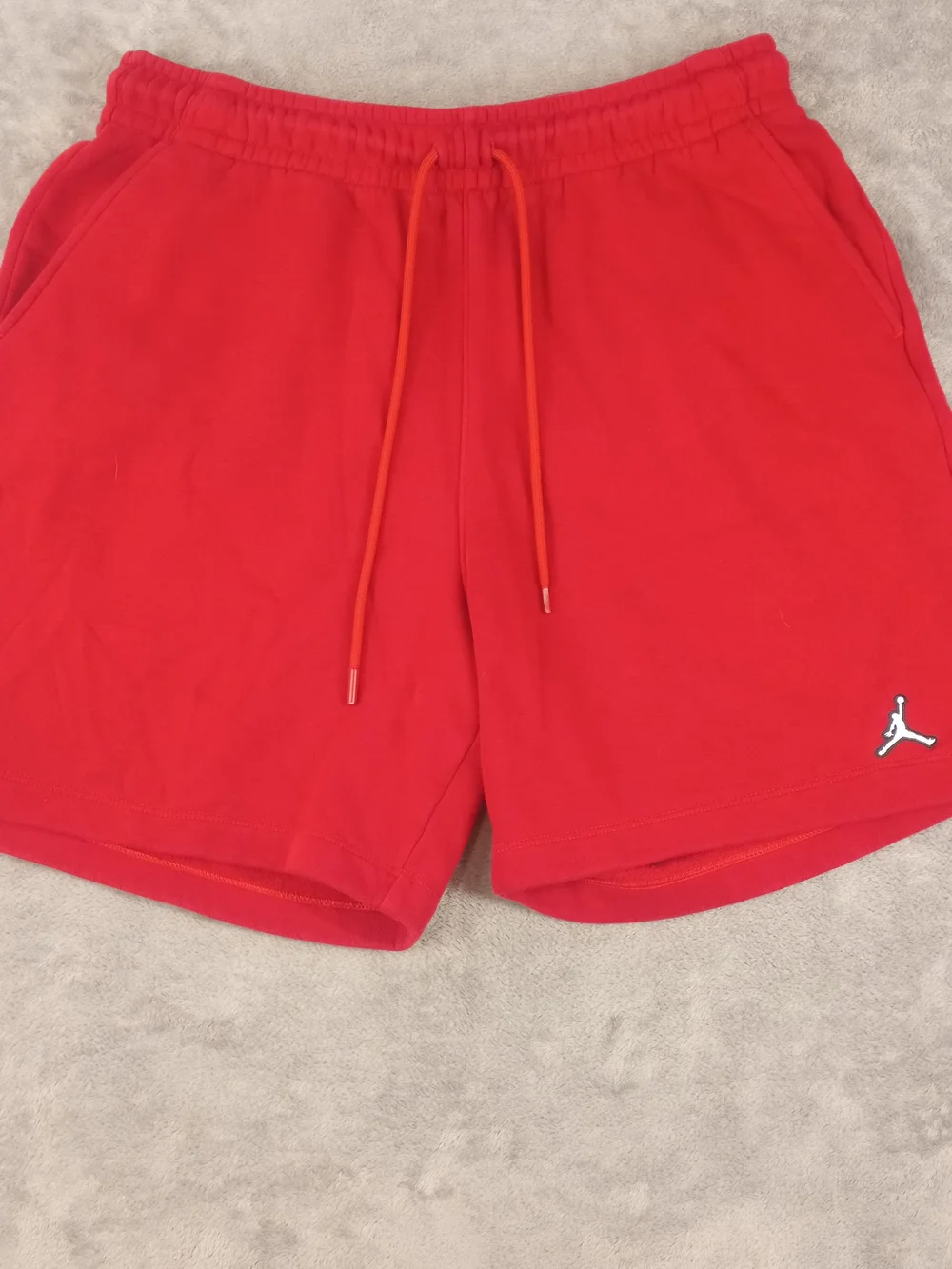 Jordan Men's Feence red Terry Shorts Size Large